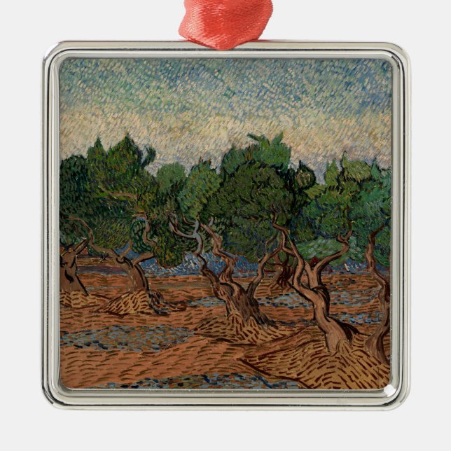 Vincent van Gogh - Olive Grove Ornament Aus Metall (Vorne)