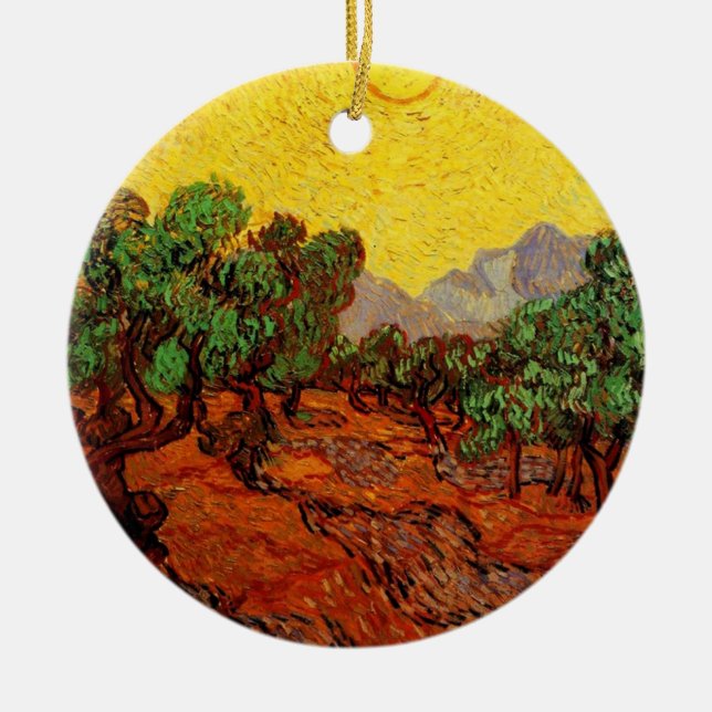 Vincent van Gogh Olive Trees Keramik Ornament (Vorne)