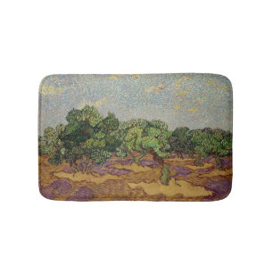 Vincent van Gogh - Olivenbäume Badematte