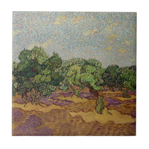 Vincent van Gogh - Olivenbäume Fliese