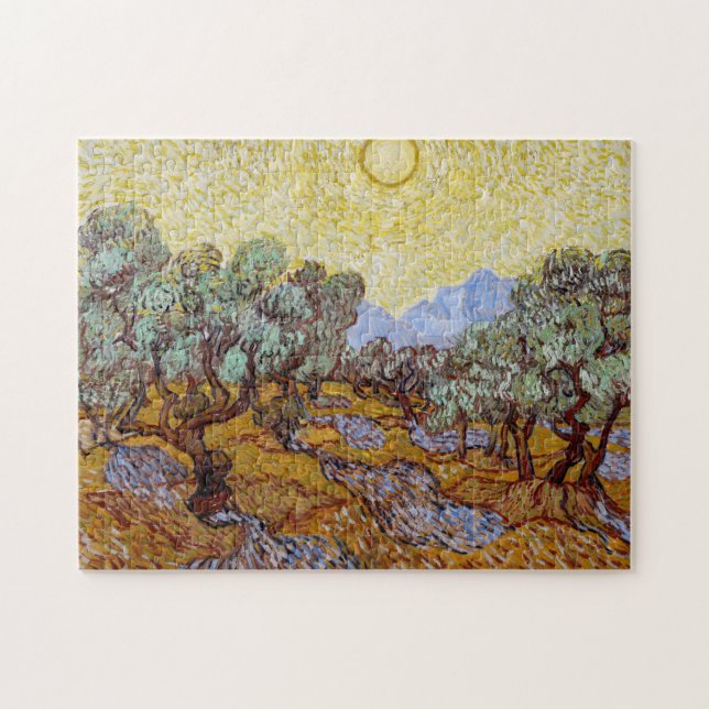 Vincent van Gogh - Olivenbäume, Gelber Himmel und  (Horizontal)