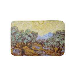 Vincent van Gogh - Olivenbäume, Gelber Himmel und  Badematte