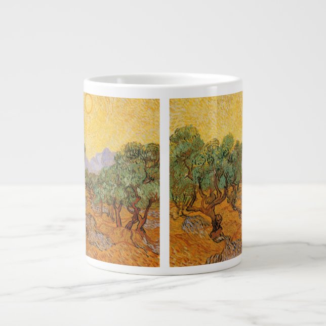 Vincent van Gogh - Olivenbäume, Gelber Himmel und  Jumbo-Tasse (Vorderseite)