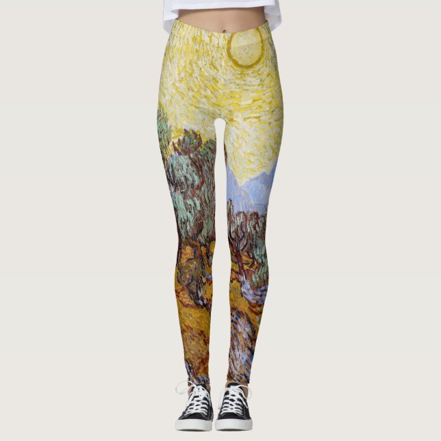 Vincent van Gogh - Olivenbäume, Gelber Himmel und  Leggings (Vorderseite)