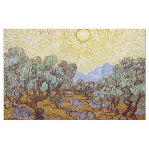 Vincent van Gogh - Olivenbäume, gelber Himmel und  Stoff