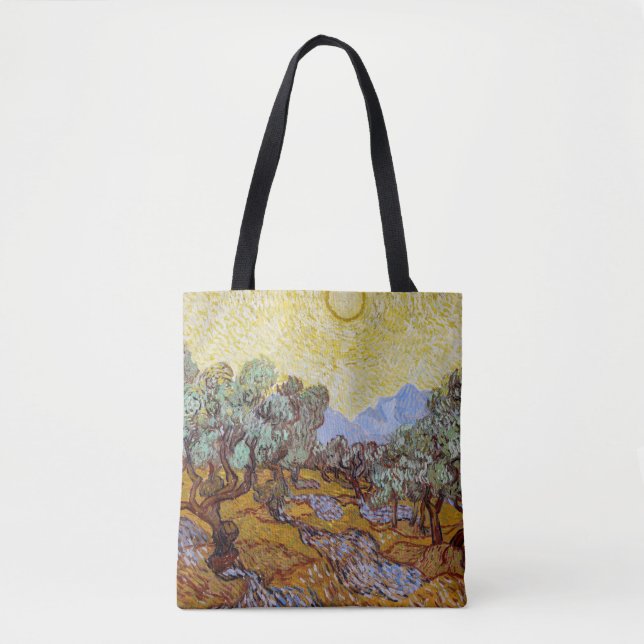 Vincent van Gogh - Olivenbäume, Gelber Himmel und  Tasche (Vorderseite)