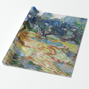 Vincent van Gogh - Olivenbäume: Hellblauer Himmel Geschenkpapier