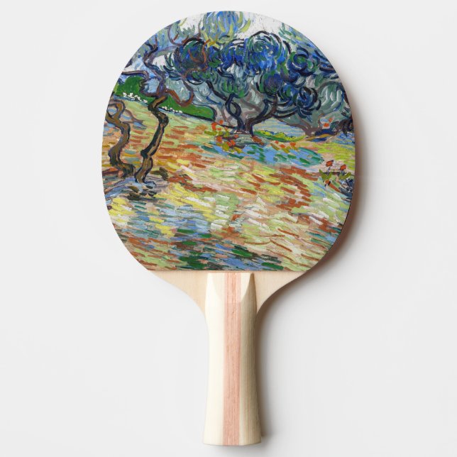 Vincent van Gogh - Olivenbäume: Hellblauer Himmel Tischtennis Schläger (Vorderseite)