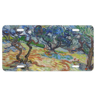 Vincent van Gogh - Olivenbäume: Hellblauer Himmel US Nummernschild