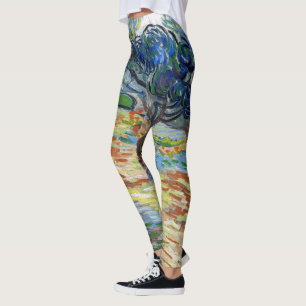 Vincent van Gogh - Olivenbäume: Helles blaues Himm Leggings