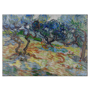 Vincent van Gogh - Olivenbäume: Helles blaues Himm Schneidebrett