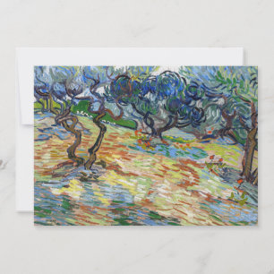 Vincent van Gogh - Olivenbäume: Himmelsblau Dankeskarte
