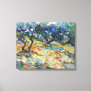Vincent van Gogh - Olivenbäume: Himmelsblau Leinwanddruck