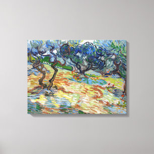 Vincent van Gogh - Olivenbäume: Himmelsblau Leinwanddruck