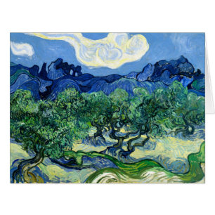 Vincent Van Gogh, Olivenbäume mit den Alpen
