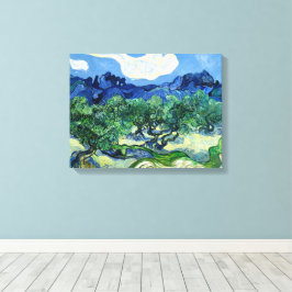 Vincent Van Gogh, Olivenbäume mit den Alpen Leinwanddruck