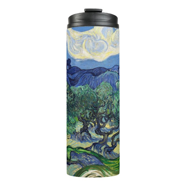 Vincent van Gogh - Olivenbäume mit den Alpen Thermosbecher (Vorderseite)