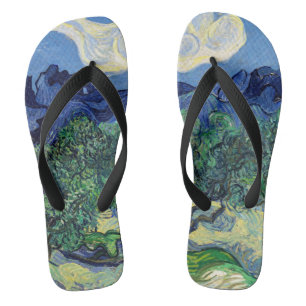 Vincent van Gogh - Olivenbäume mit den Alpilles Flip Flops