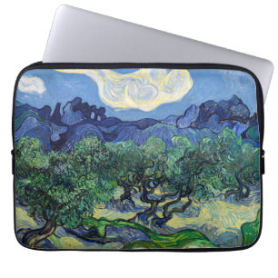 Vincent van Gogh - Olivenbäume mit den Alpilles Laptopschutzhülle