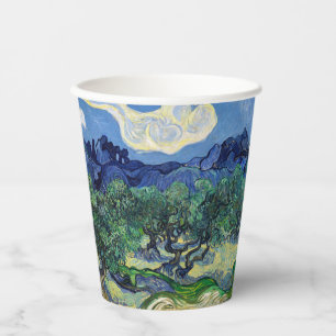 Vincent van Gogh - Olivenbäume mit den Alpilles Pappbecher