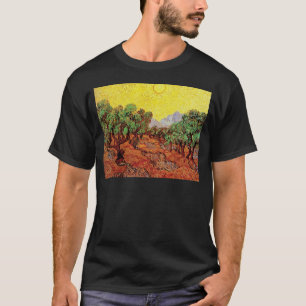 Vincent Van Gogh - Olivenbäume mit gelbem Himmel T-Shirt