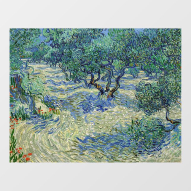 Vincent van Gogh - Olivenhain Fensteraufkleber (Blatt)