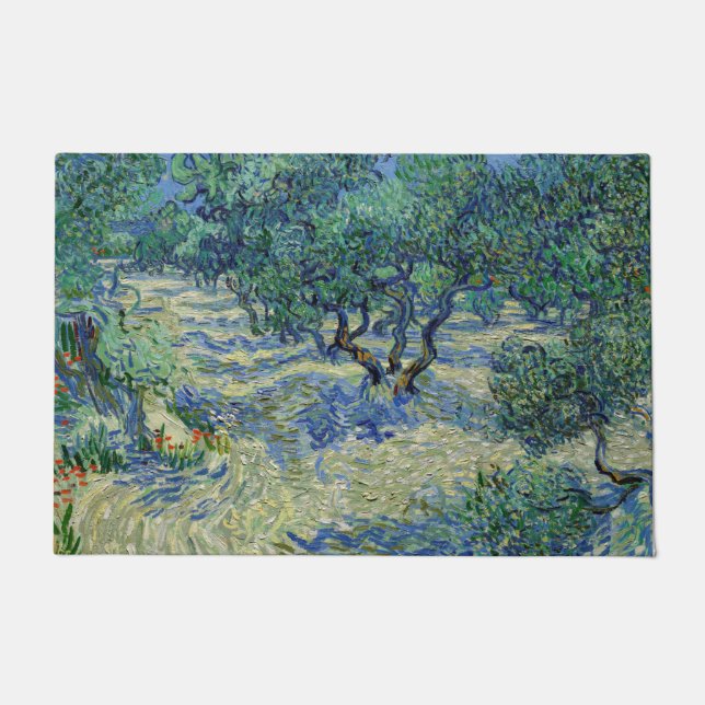 Vincent van Gogh - Olivenhain Fußmatte (Vorderseite)