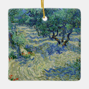 Vincent van Gogh - Olivenhain: Helles Blaues Himme Keramikornament