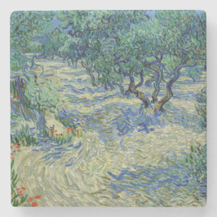 Vincent van Gogh - Olivenhain: Helles Blaues Himme Steinuntersetzer
