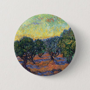 Vincent Van Gogh Olivenhain Impressionismus Kunst Button