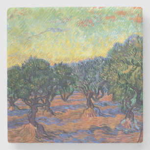 Vincent Van Gogh Olivenhain Impressionismus Kunst Steinuntersetzer