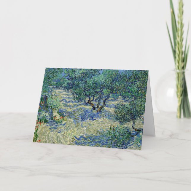 Vincent van Gogh - Olivenhain Karte (Vorderseite)