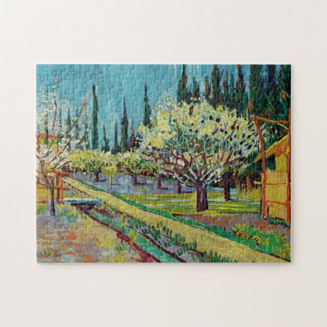 Vincent van Gogh Orchard, geboren von Zypressen (Horizontal)