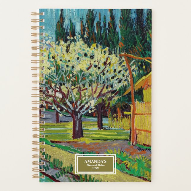 Vincent van Gogh Orchard, geboren von Zypressen Planer (Vorderseite)