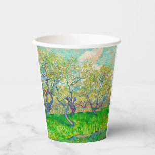 Vincent van Gogh Orchard in Blossom Pappbecher