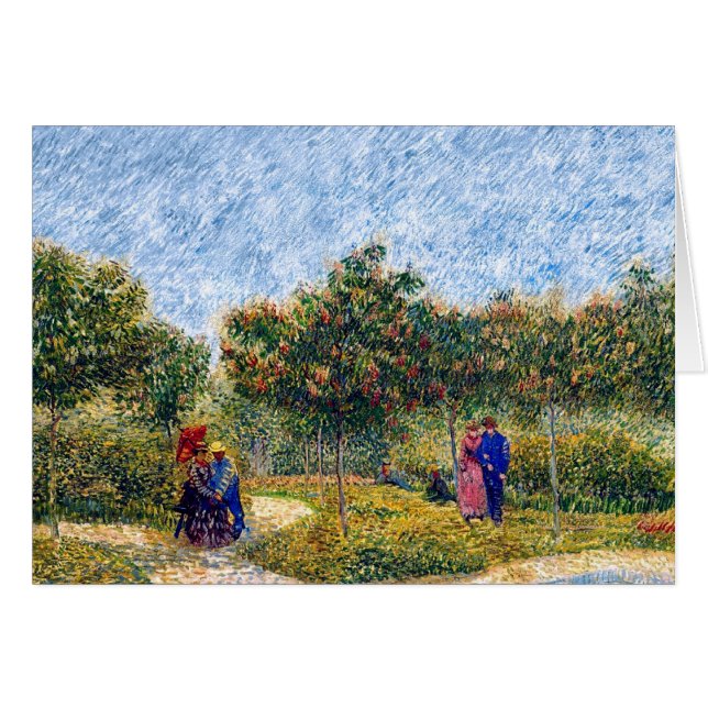 Vincent Van Gogh - Paare im Park (Vorderseite (Horizontal))