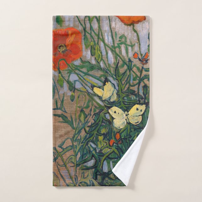 Vincent van Gogh - Papillons et papillons (Serviette à main)