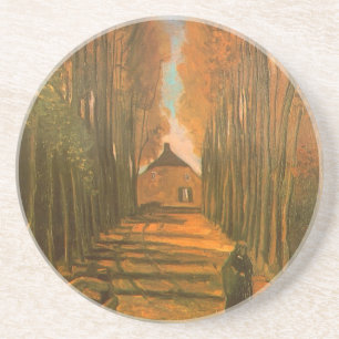 Vincent van Gogh - Pappelallee im Herbst Untersetzer