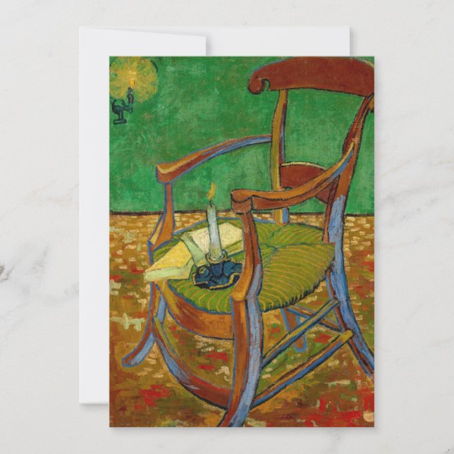 Vincent van Gogh - Paul Gauguins Sessel Dankeskarte (Vorderseite)