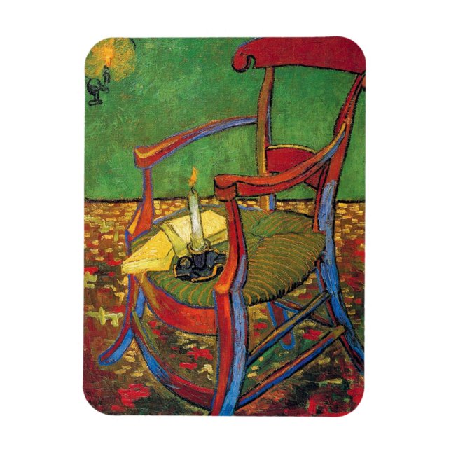 Vincent Van Gogh - Paul Gauguins Sessel Magnet (Vertikal)