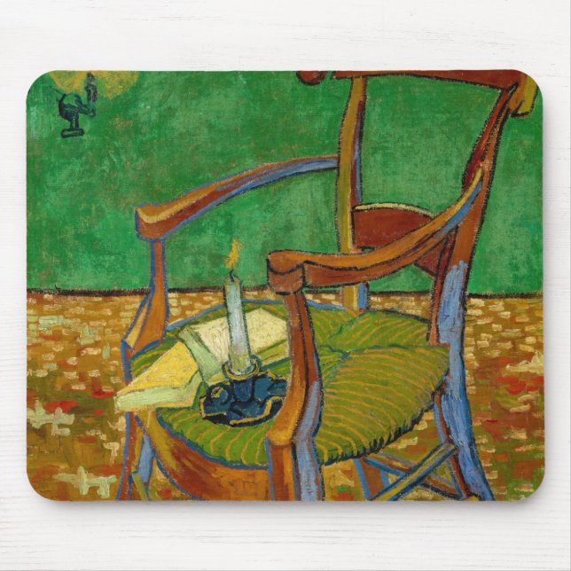 Vincent van Gogh - Paul Gauguins Sessel Mousepad (Vorne)
