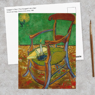 Vincent van Gogh - Paul Gauguins Sessel Postkarte