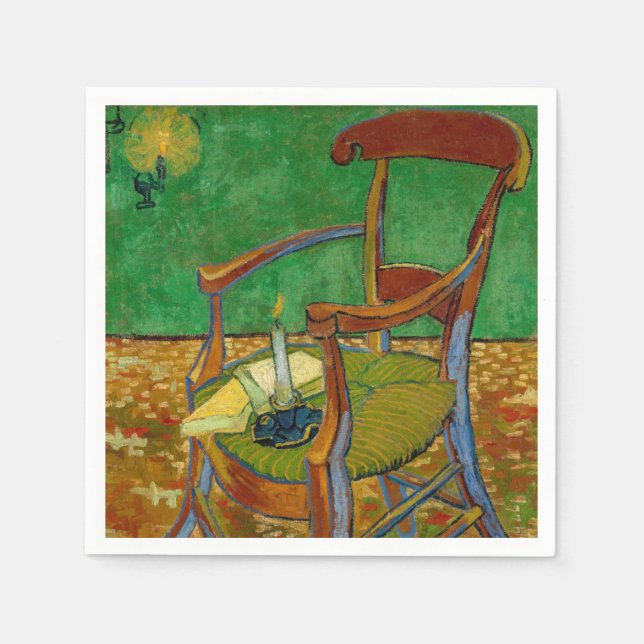 Vincent van Gogh - Paul Gauguins Sessel Serviette (Vorderseite)