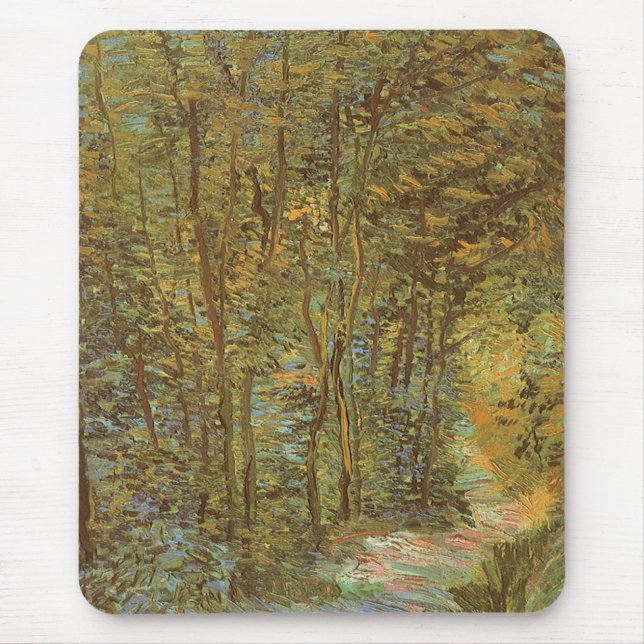 Vincent van Gogh - Pfad im Wald Mousepad (Vorne)