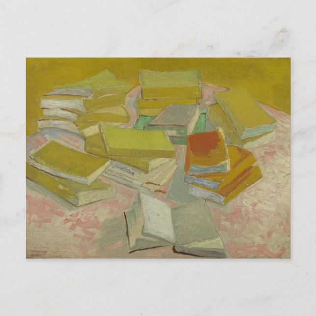 Vincent van Gogh - Piles von französischen Romanen Postkarte (Vorderseite)