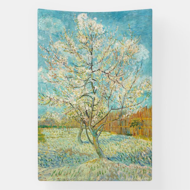 Vincent van Gogh - Pink Peach Tree in Blossom Banner (Vertikal)