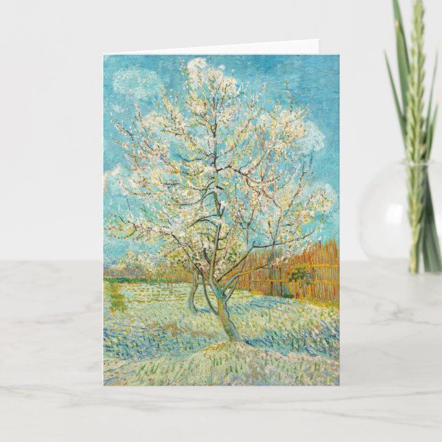 Vincent van Gogh - Pink Peach Tree in Blossom Karte (Vorderseite)