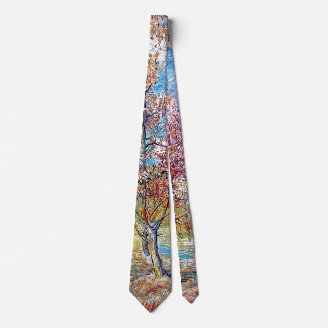 Vincent Van Gogh - Pink Peach Trees Krawatte (Vorderseite)