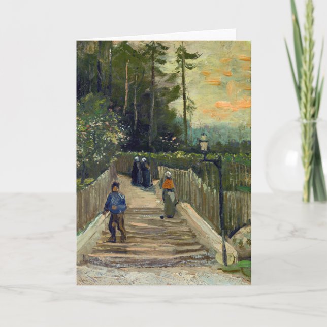 Vincent van Gogh - Piste in Montmartre Karte (Vorderseite)