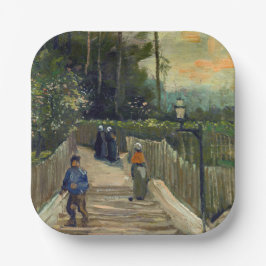 Vincent van Gogh - Piste in Montmartre Pappteller